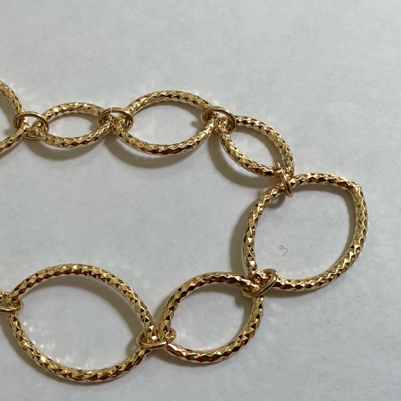 Monet Gold Tone Link Necklace - Picture 7 of 8